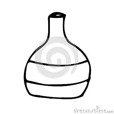 Vector doodle drink decanter of alcohol, for kitchen Stock Photo